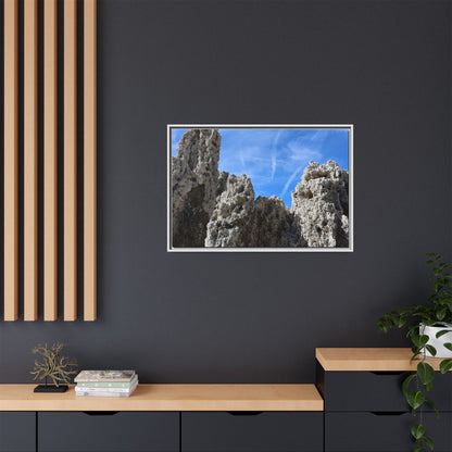 Weathered Sentinels - Unique Stretched Canvas Wall Art