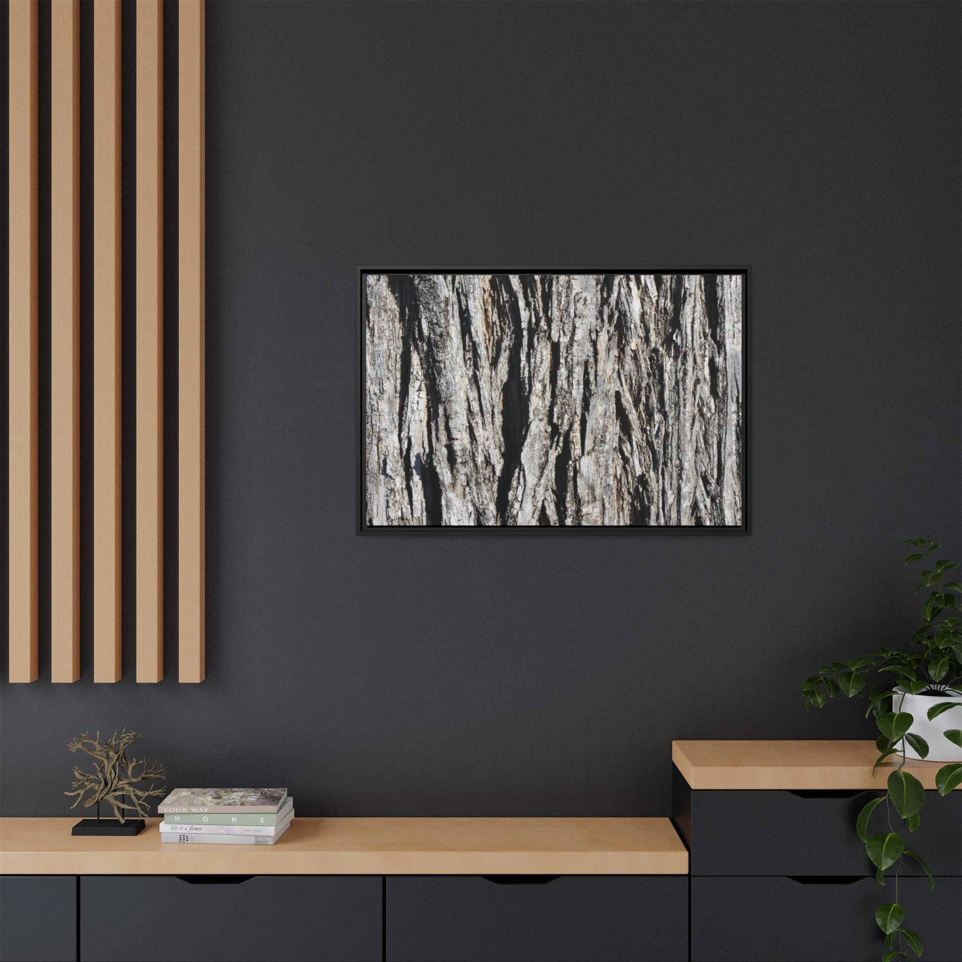 Bark Lines - Unique Stretched Canvas Wall Art - Art By Earth