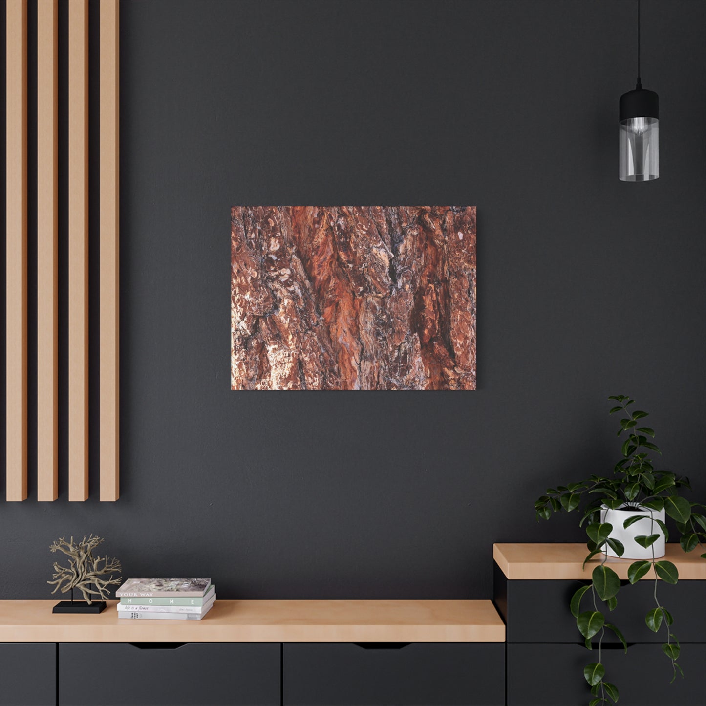 Rust and Ridges - Unique Frameless Canvas Wall Art