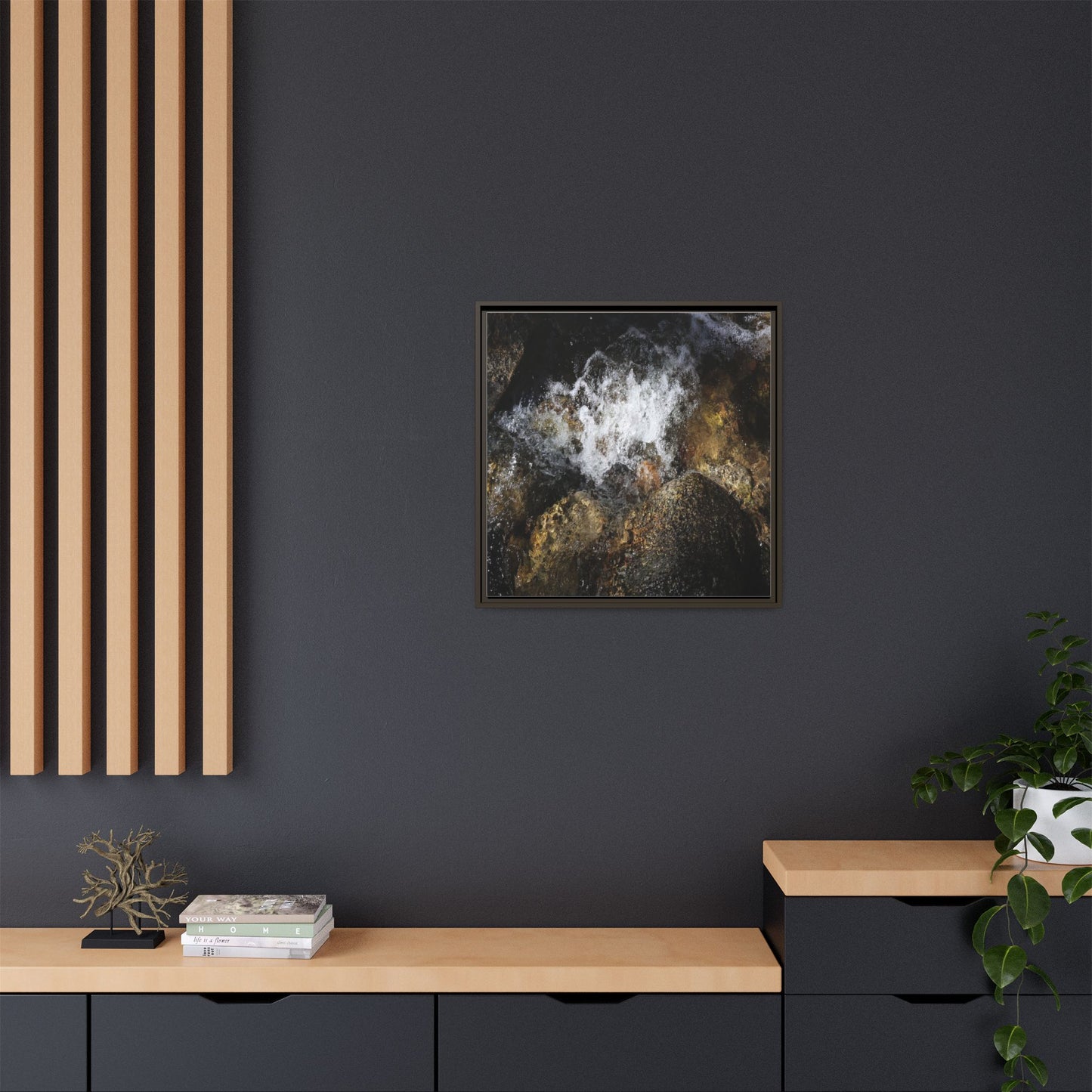 Cascading Momentum - Unique Stretched Canvas Wall Art - Art By Earth