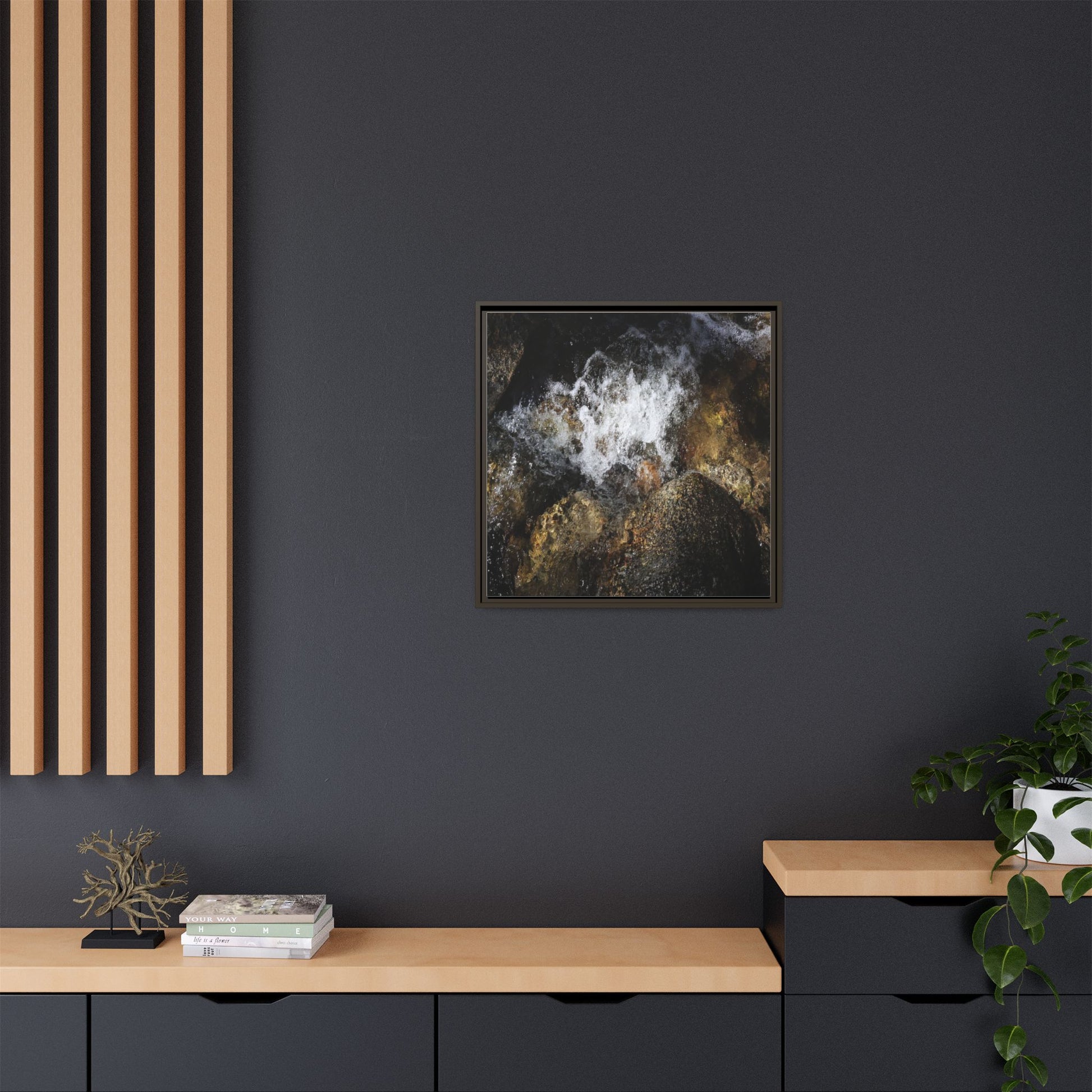 Cascading Momentum - Unique Stretched Canvas Wall Art - Art By Earth