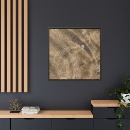 Underwater Sand Exploration - Unique Stretched Canvas Wall Art - Art By Earth