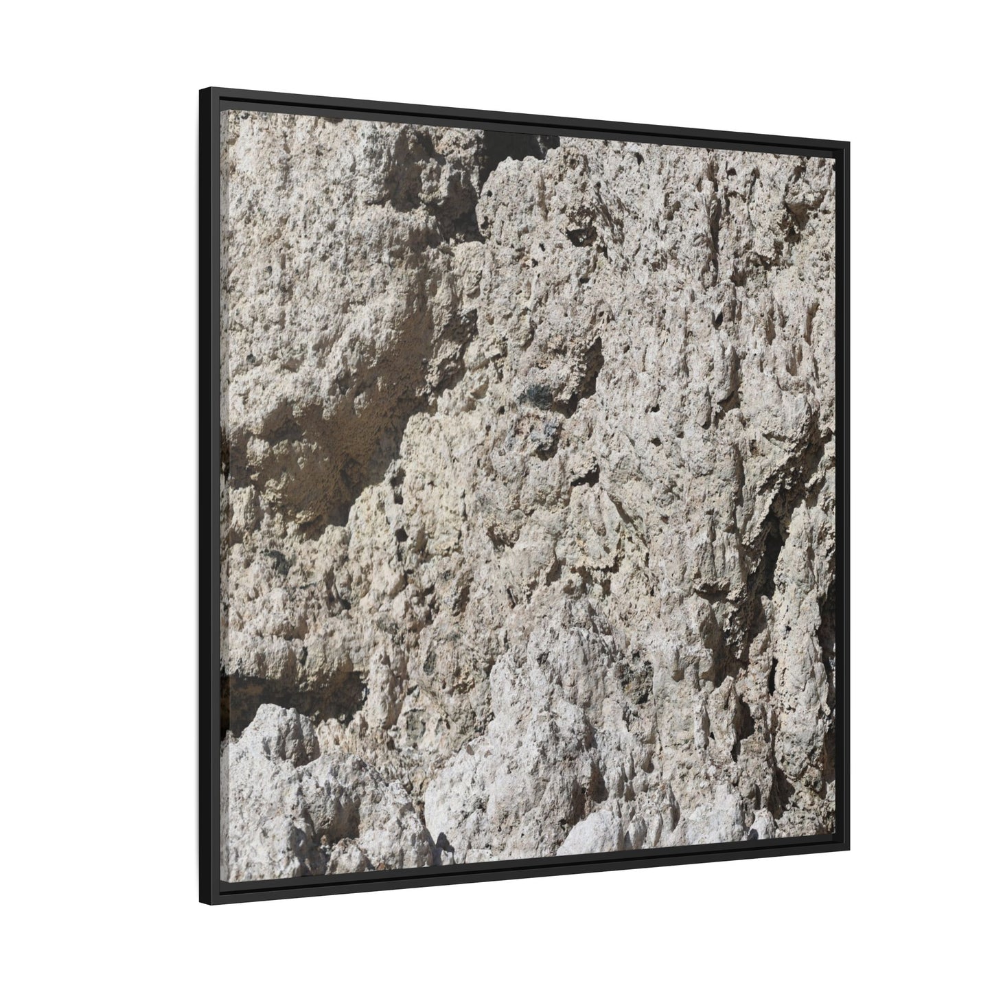 Weathered Stone Whispers - Unique Stretched Canvas Wall Art