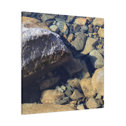 Lithic Symphony - Unique Frameless Canvas Wall Art