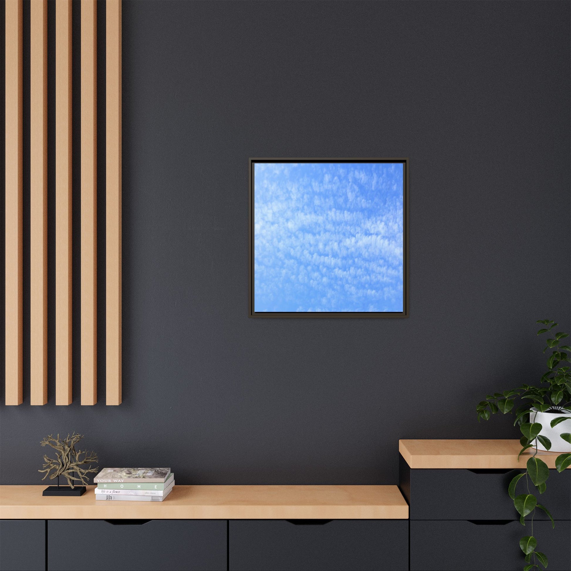 Wispy Blue Dreams - Unique Stretched Canvas Wall Art - Art By Earth