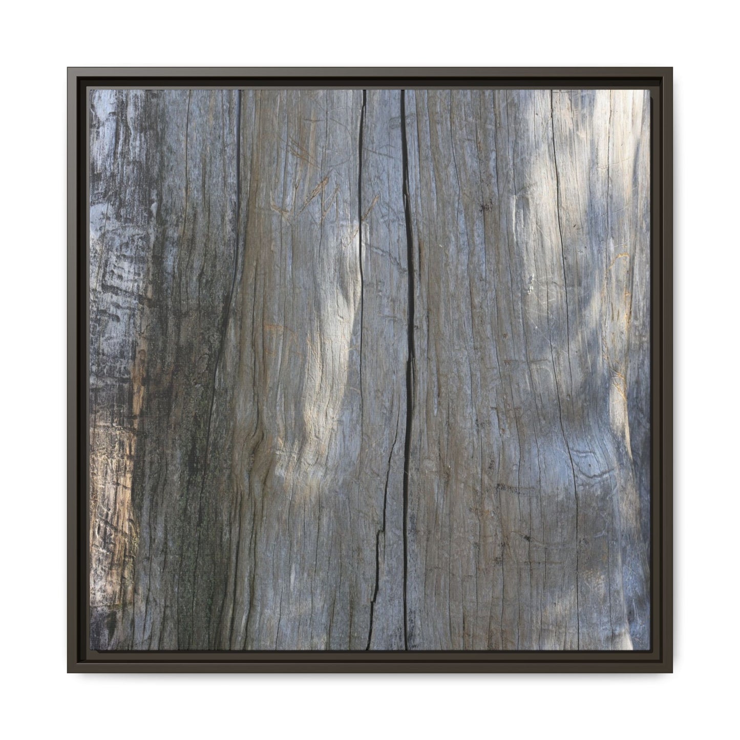 Weathered Wood Surface - Unique Stretched Canvas Wall Art