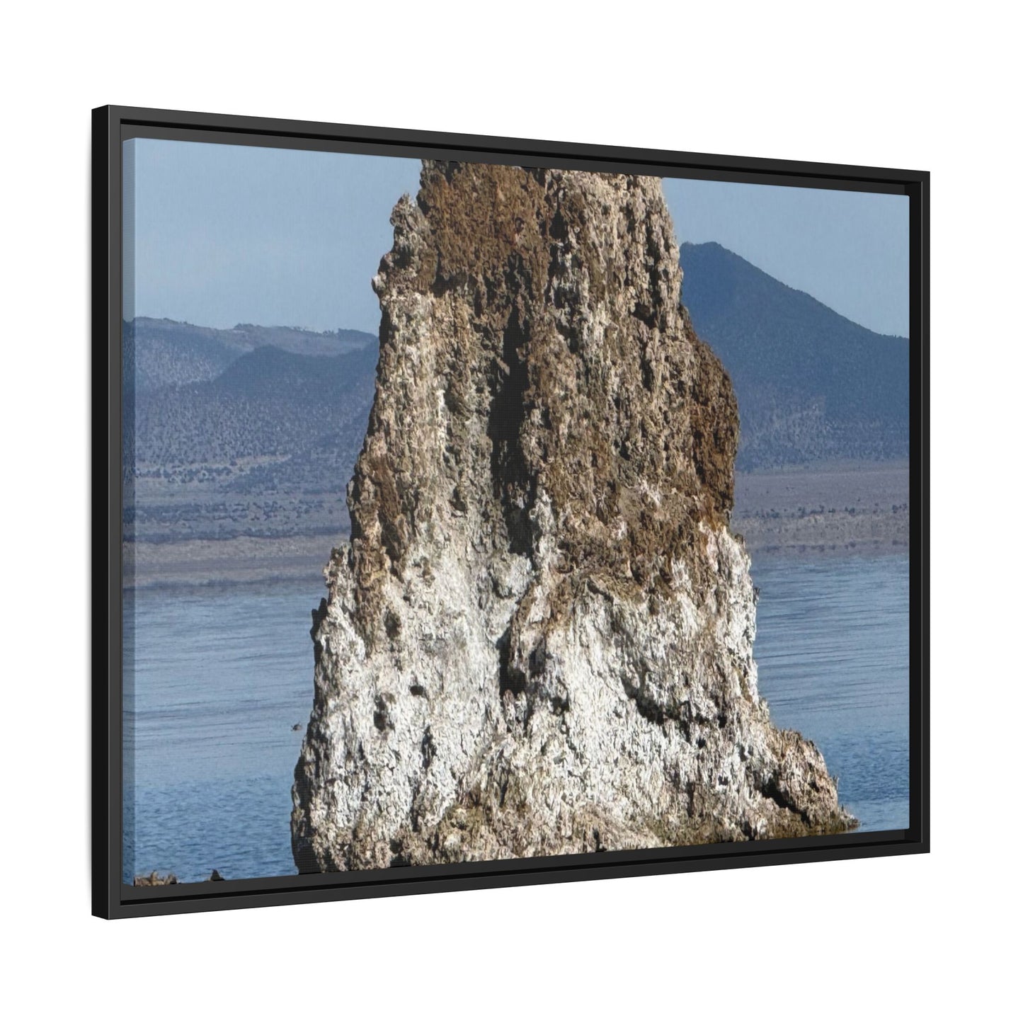 Tufa Tower Reflection - Unique Stretched Canvas Wall Art