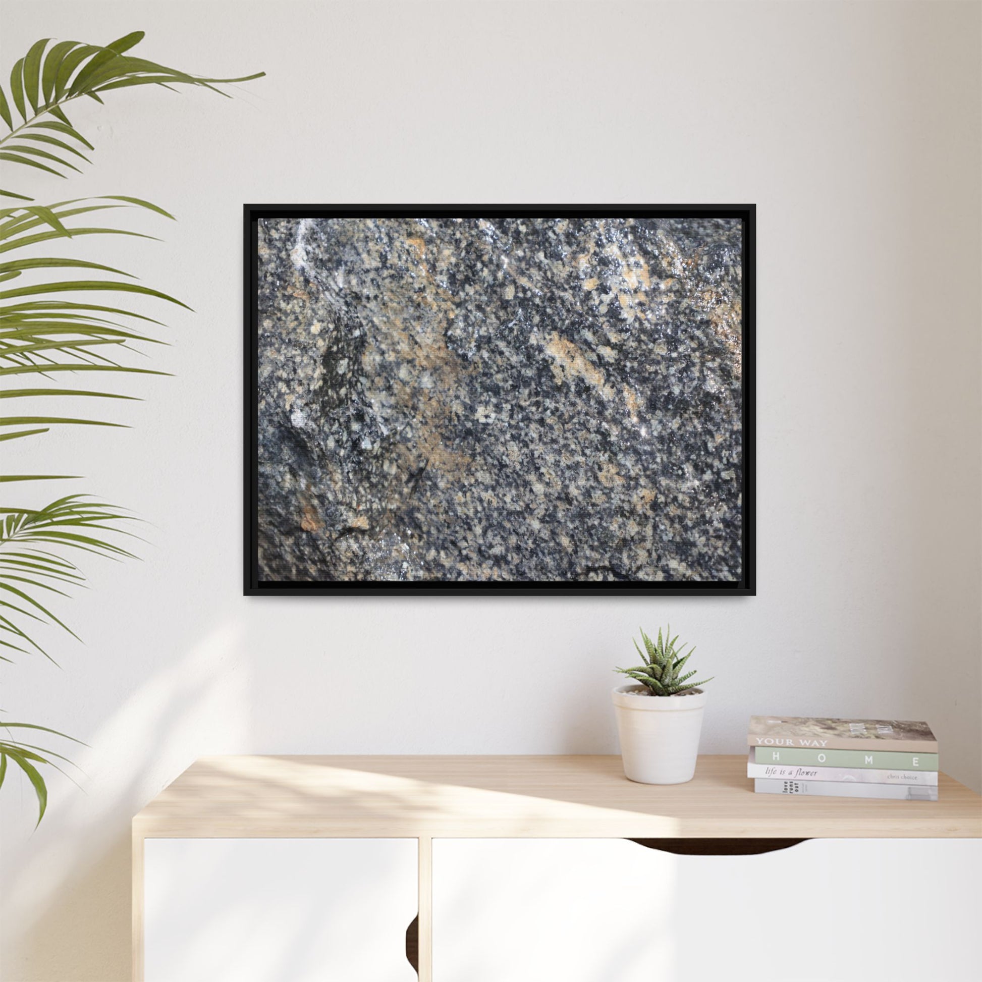 Crystalline Echoes - Unique Stretched Canvas Wall Art - Art By Earth