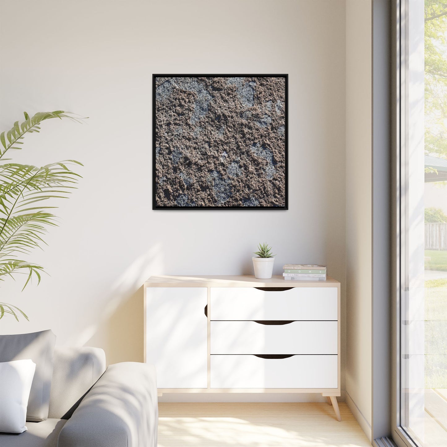 Textured Ground - Unique Stretched Canvas Wall Art
