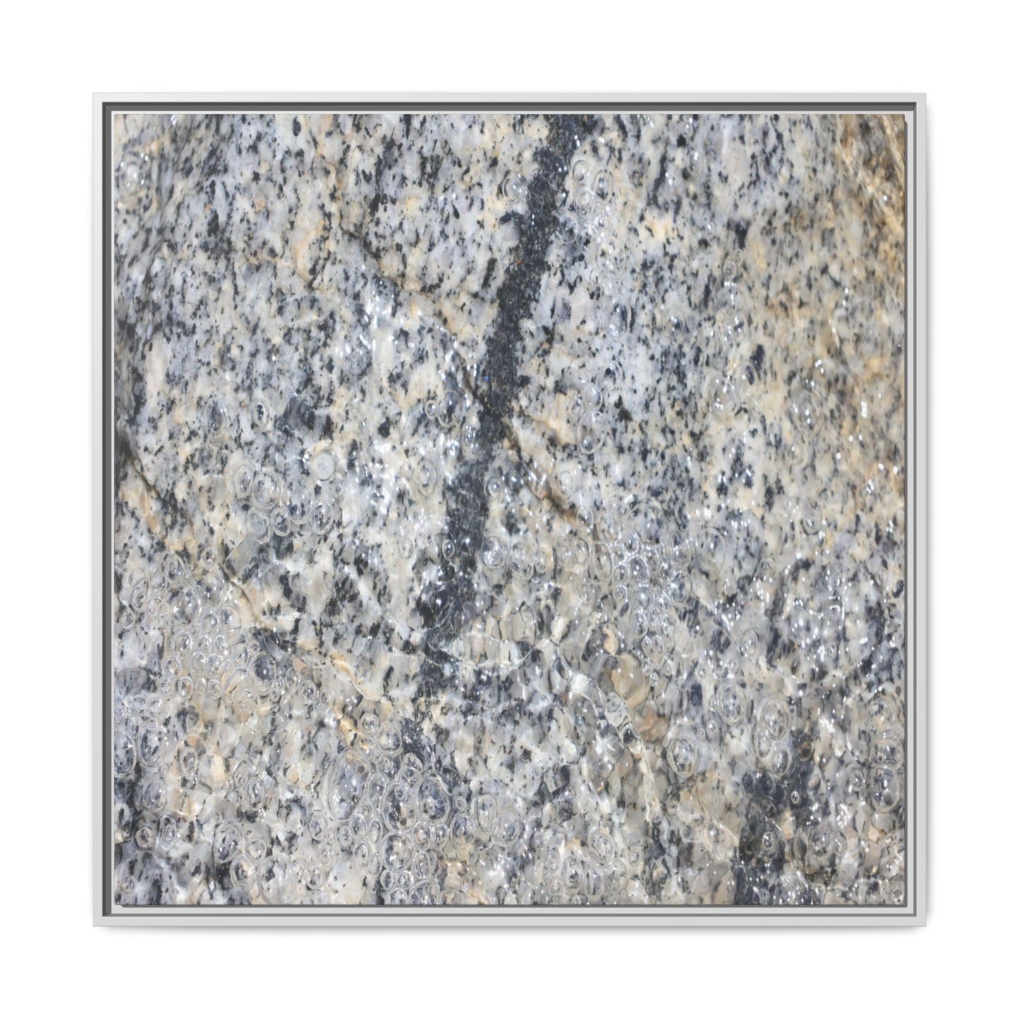 Granite Bubbles - Unique Stretched Canvas Wall Art - Art By Earth