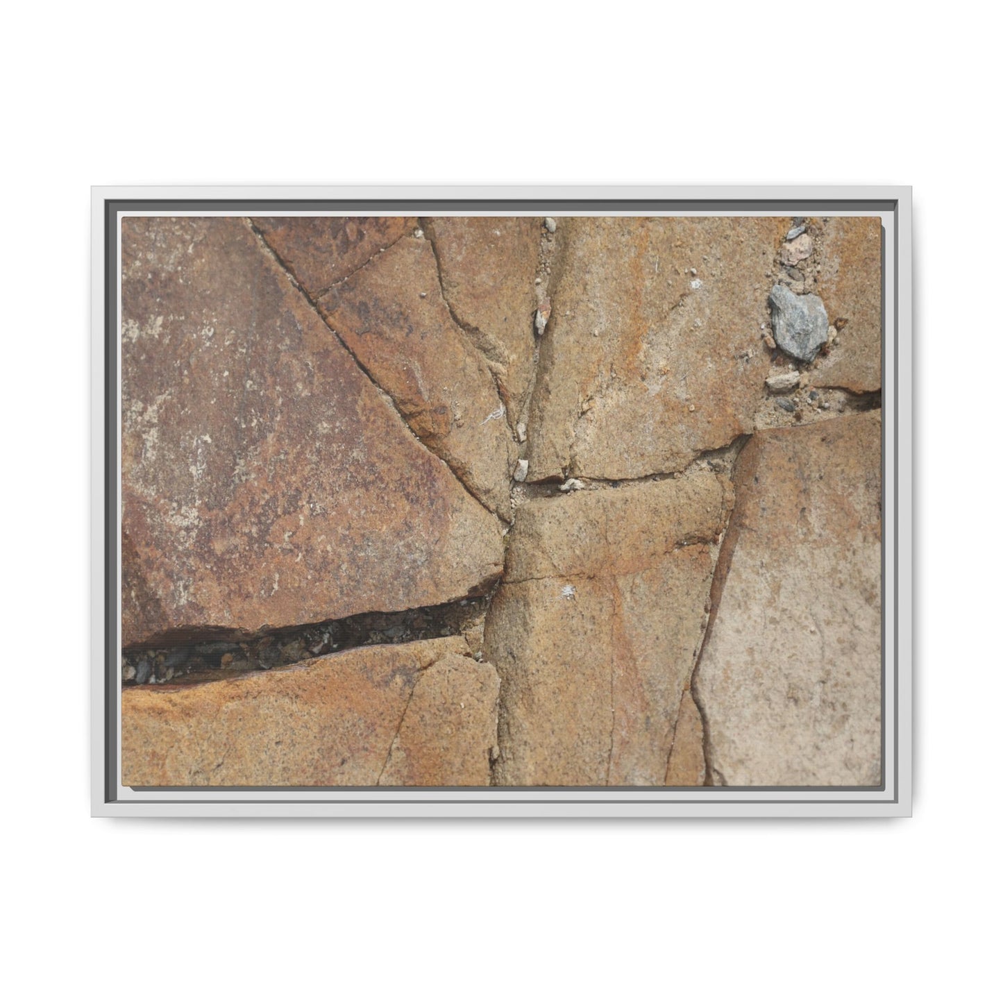 Rusty Crevices - Unique Stretched Canvas Wall Art - Art By Earth