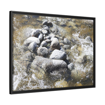 Mountain Stream Flow - Unique Stretched Canvas Wall Art - Art By Earth