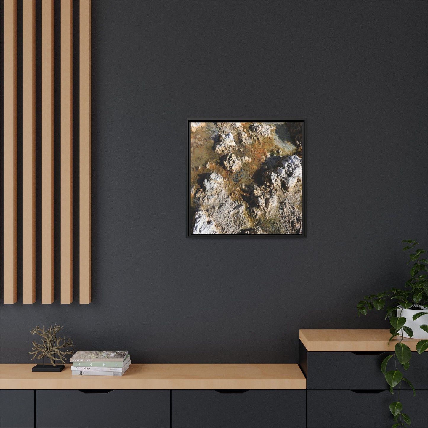 Textural Metamorphosis - Unique Stretched Canvas Wall Art