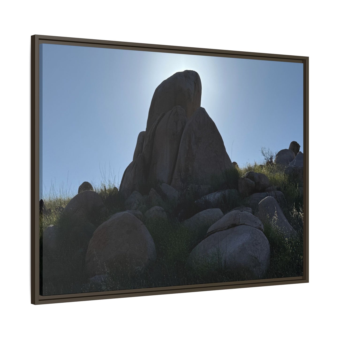 Boulder Silhouette - Unique Stretched Canvas Wall Art - Art By Earth