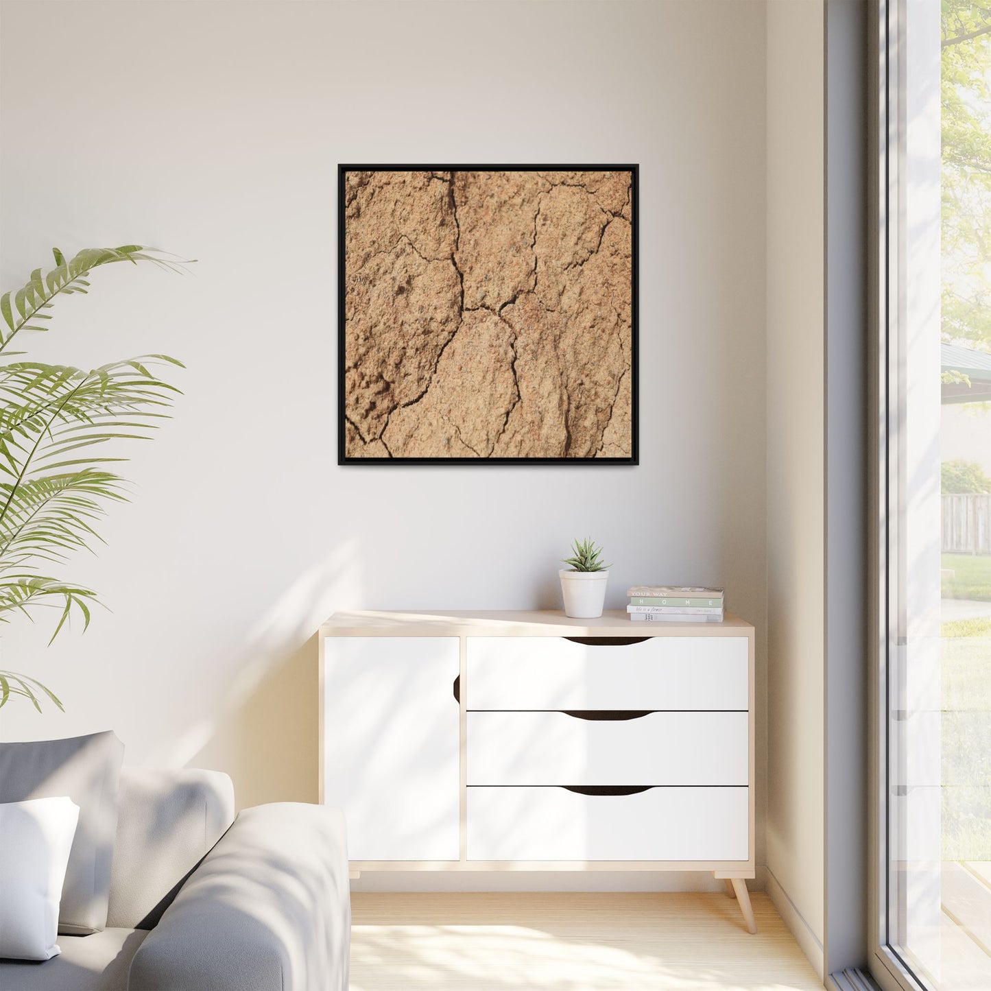 Parched Land - Unique Stretched Canvas Wall Art - Art By Earth