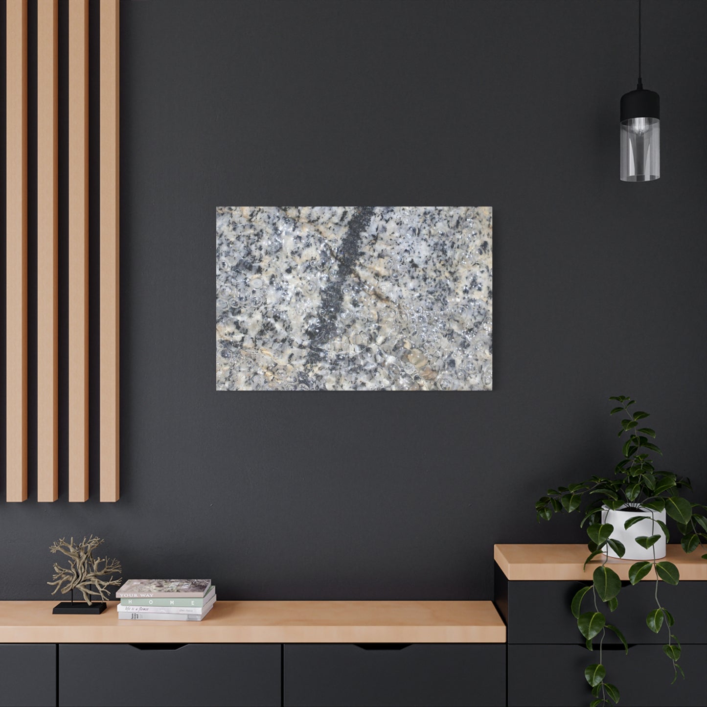 Crystalline Bubbles - Unique Frameless Canvas Wall Art - Art By Earth