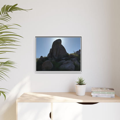 Boulder Silhouette - Unique Stretched Canvas Wall Art - Art By Earth