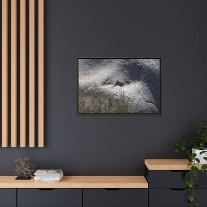 Weathered Boulder with Character - Unique Stretched Canvas Wall Art