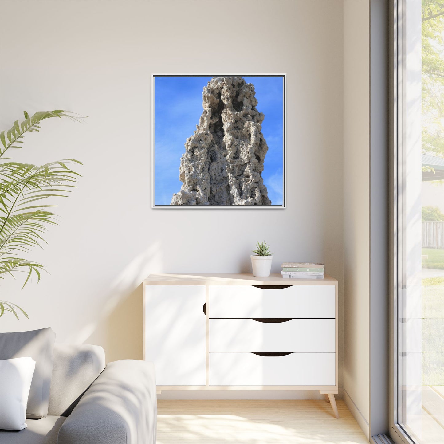 Stone Sentinel - Unique Stretched Canvas Wall Art
