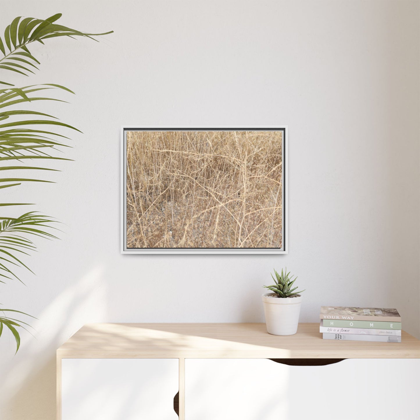 Golden Stalks - Unique Stretched Canvas Wall Art - Art By Earth