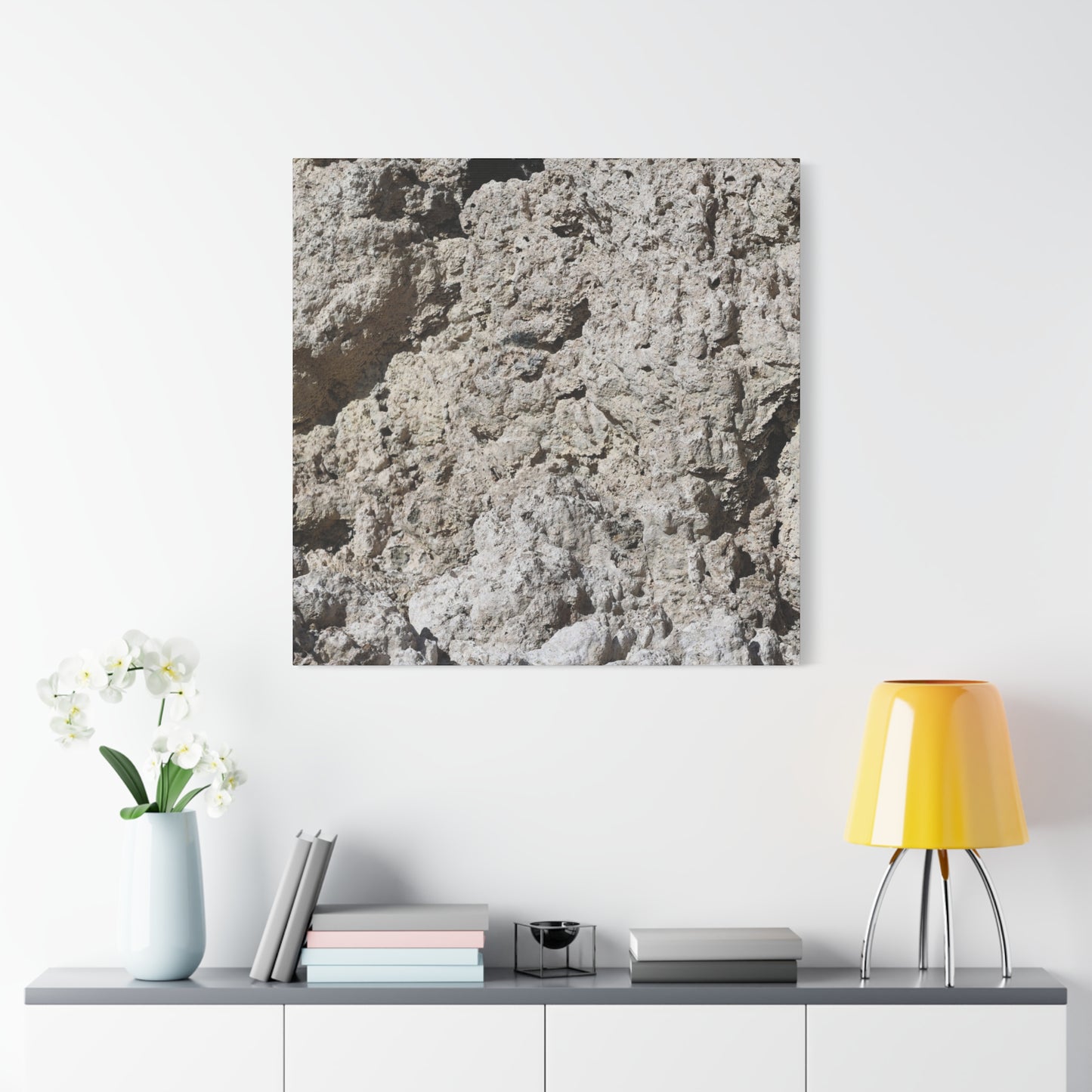 Limestone Symphony - Unique Frameless Canvas Wall Art