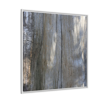 Weathered Wood Surface - Unique Stretched Canvas Wall Art