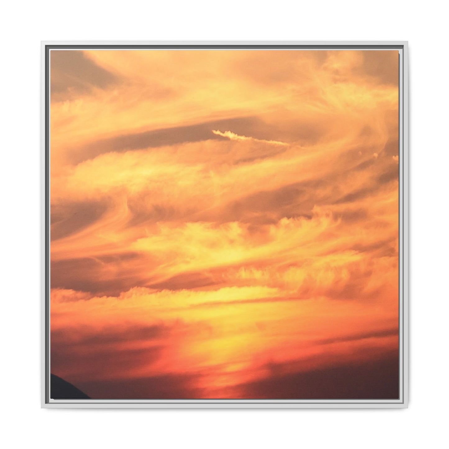Burning Skies - Unique Stretched Canvas Wall Art - Art By Earth