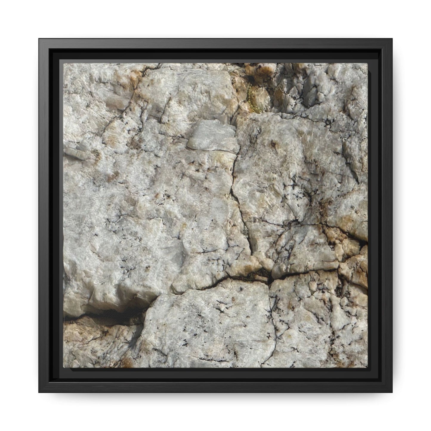Weathered Limestone Formation - Unique Stretched Canvas Wall Art - Art By Earth
