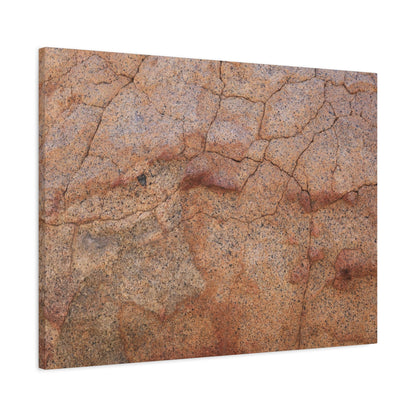 Cracked Earth's Whisper - Unique Frameless Canvas Wall Art - Art By Earth