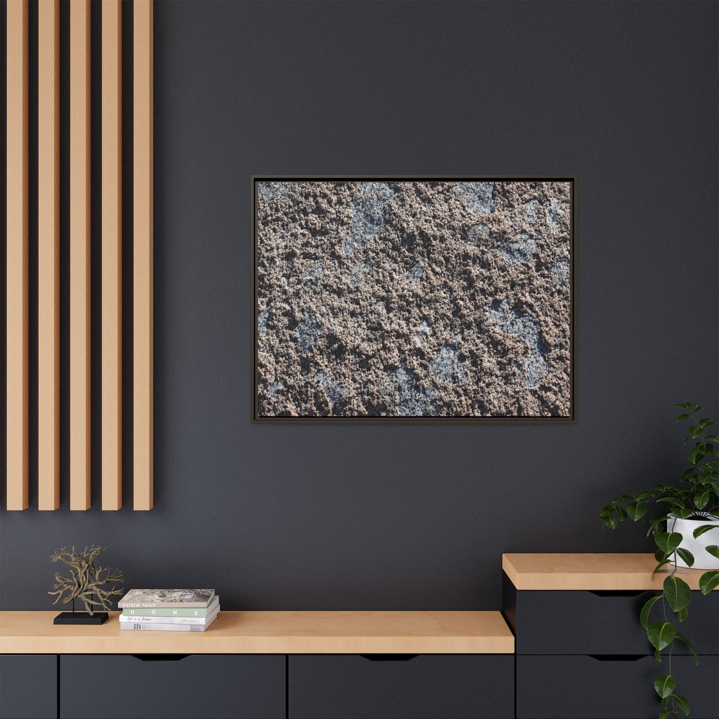 Textured Ground - Unique Stretched Canvas Wall Art