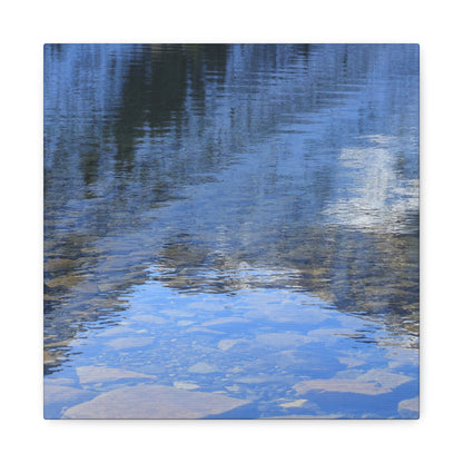 Reflections of Tranquility - Unique Frameless Canvas Wall Art