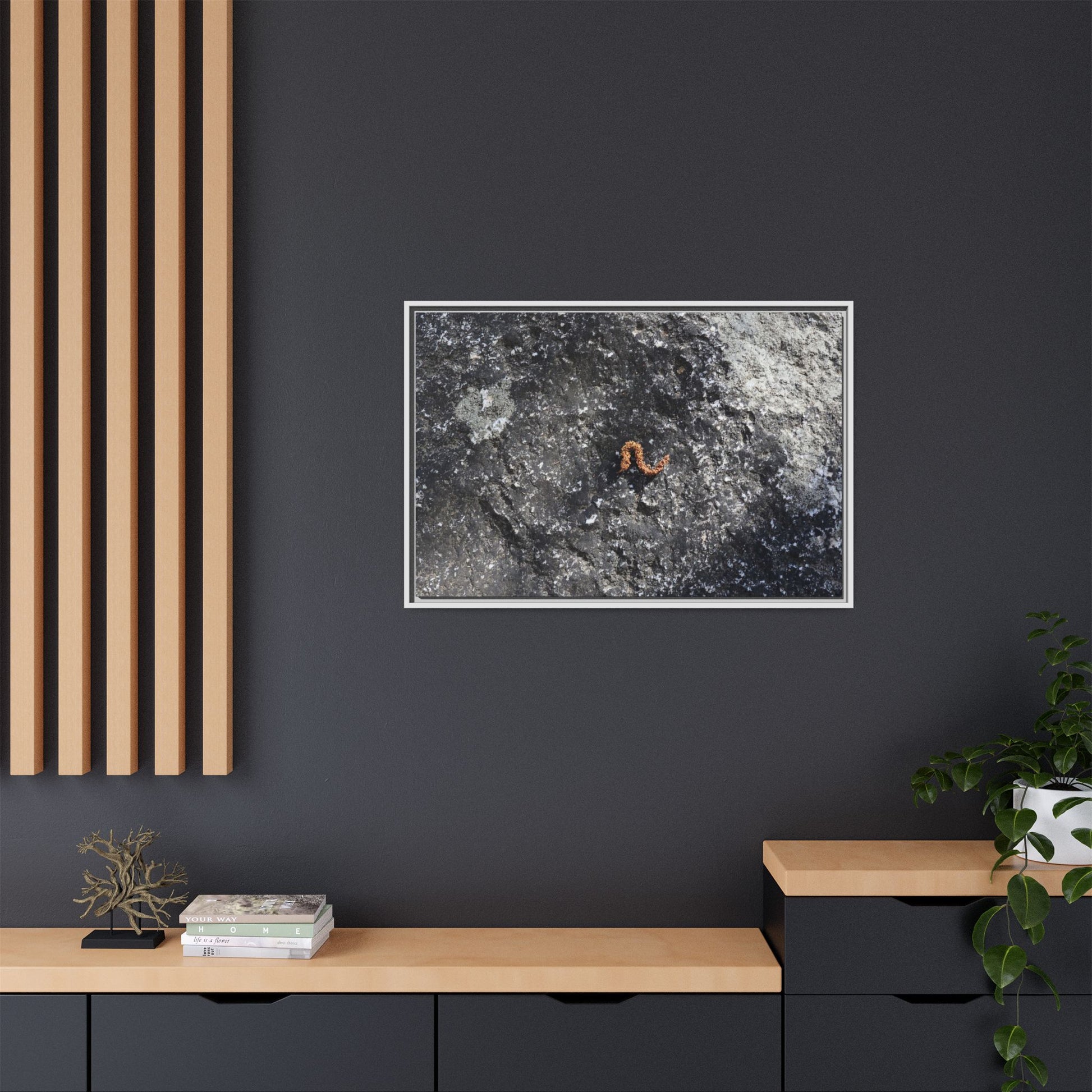 Volcanic Ash and Copper - Unique Stretched Canvas Wall Art - Art By Earth