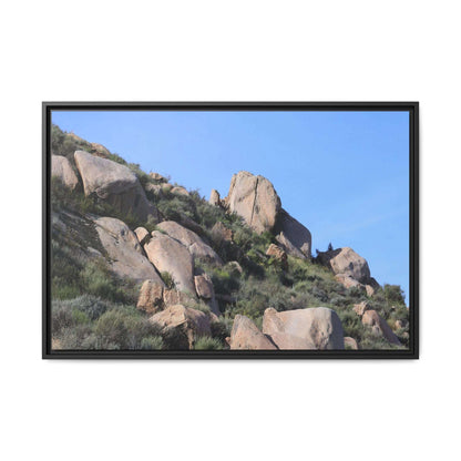 Ancient Boulders in Arid Landscape - Unique Stretched Canvas Wall Art - Art By Earth