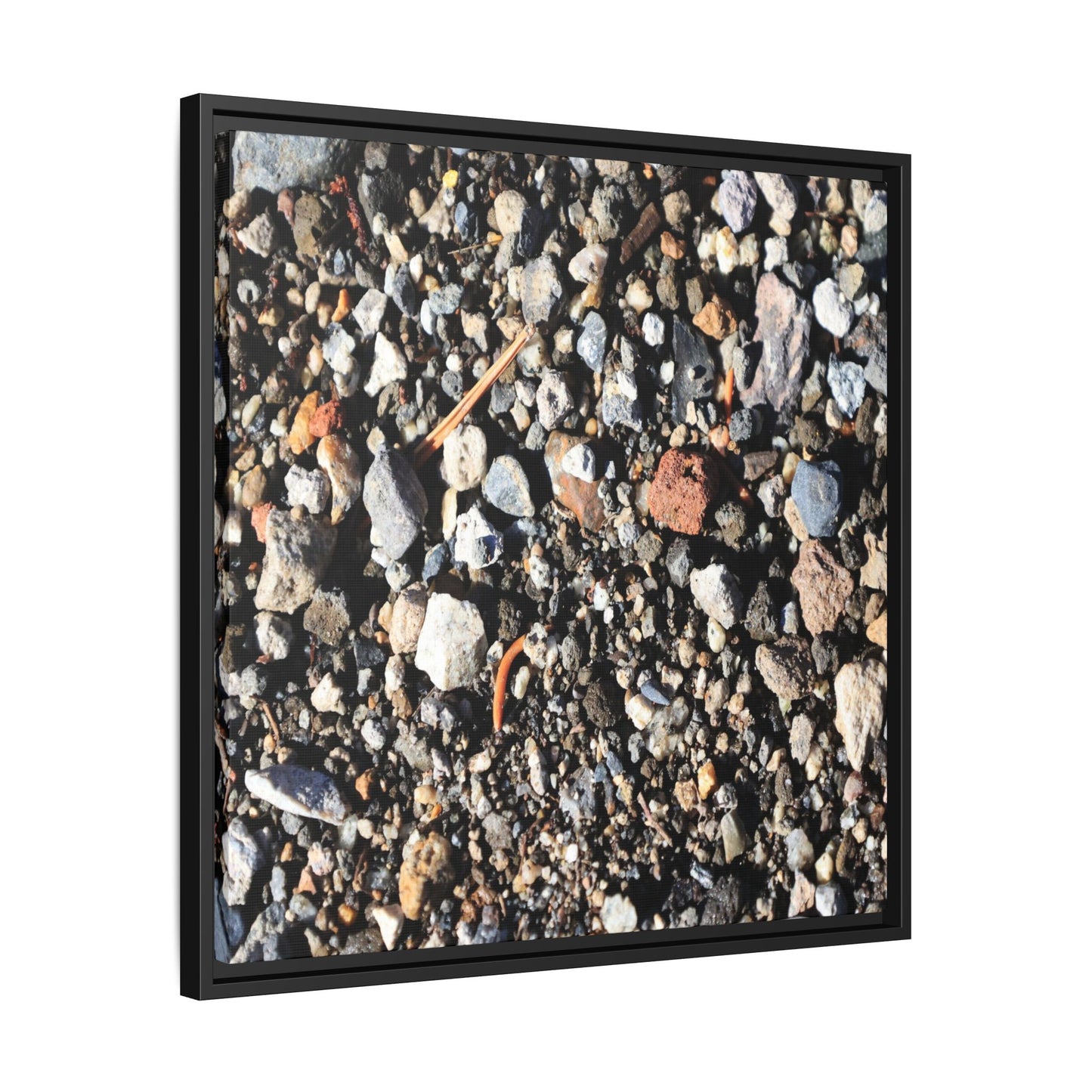 Stones and Soil - Unique Stretched Canvas Wall Art