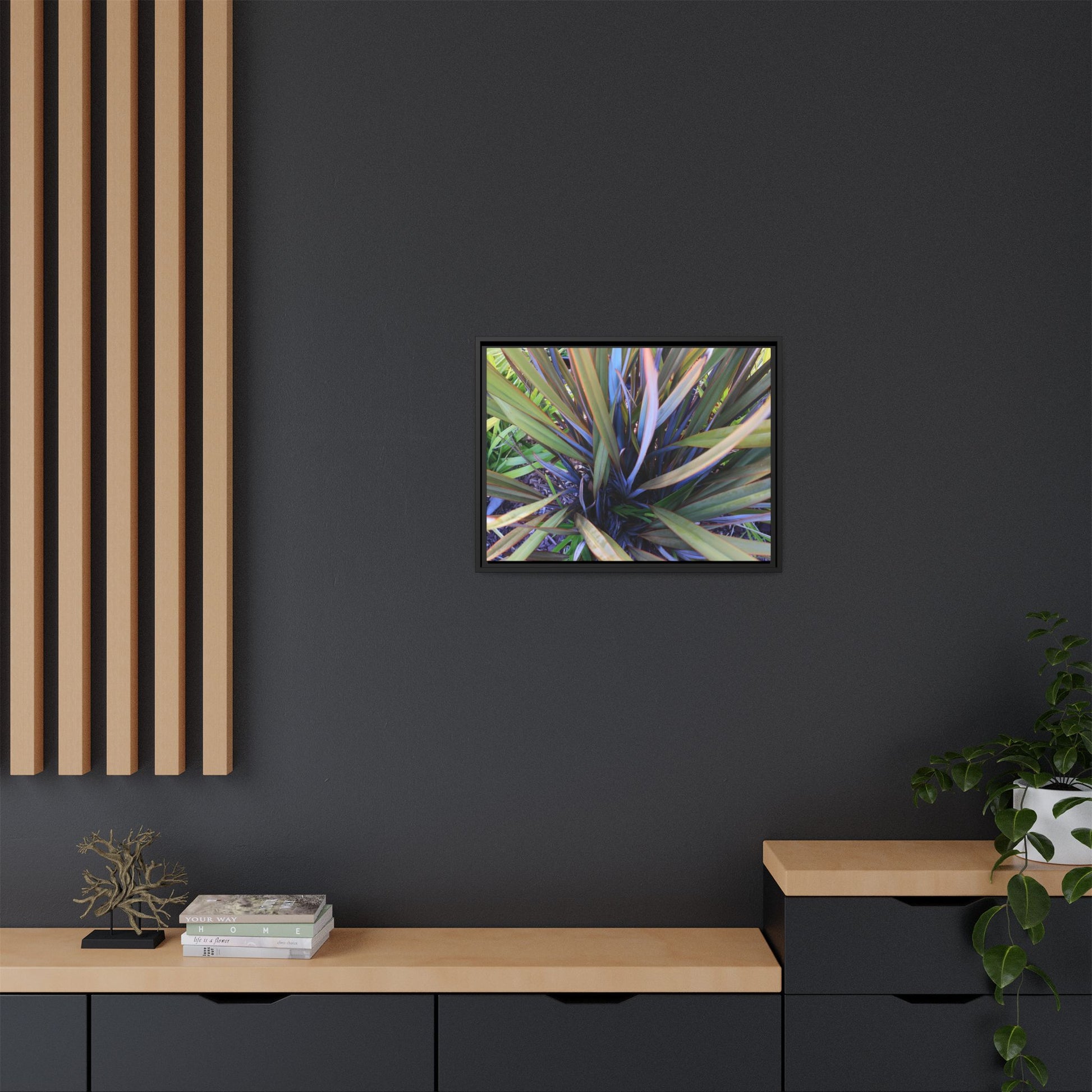 Radiant Leaves - Unique Stretched Canvas Wall Art - Art By Earth