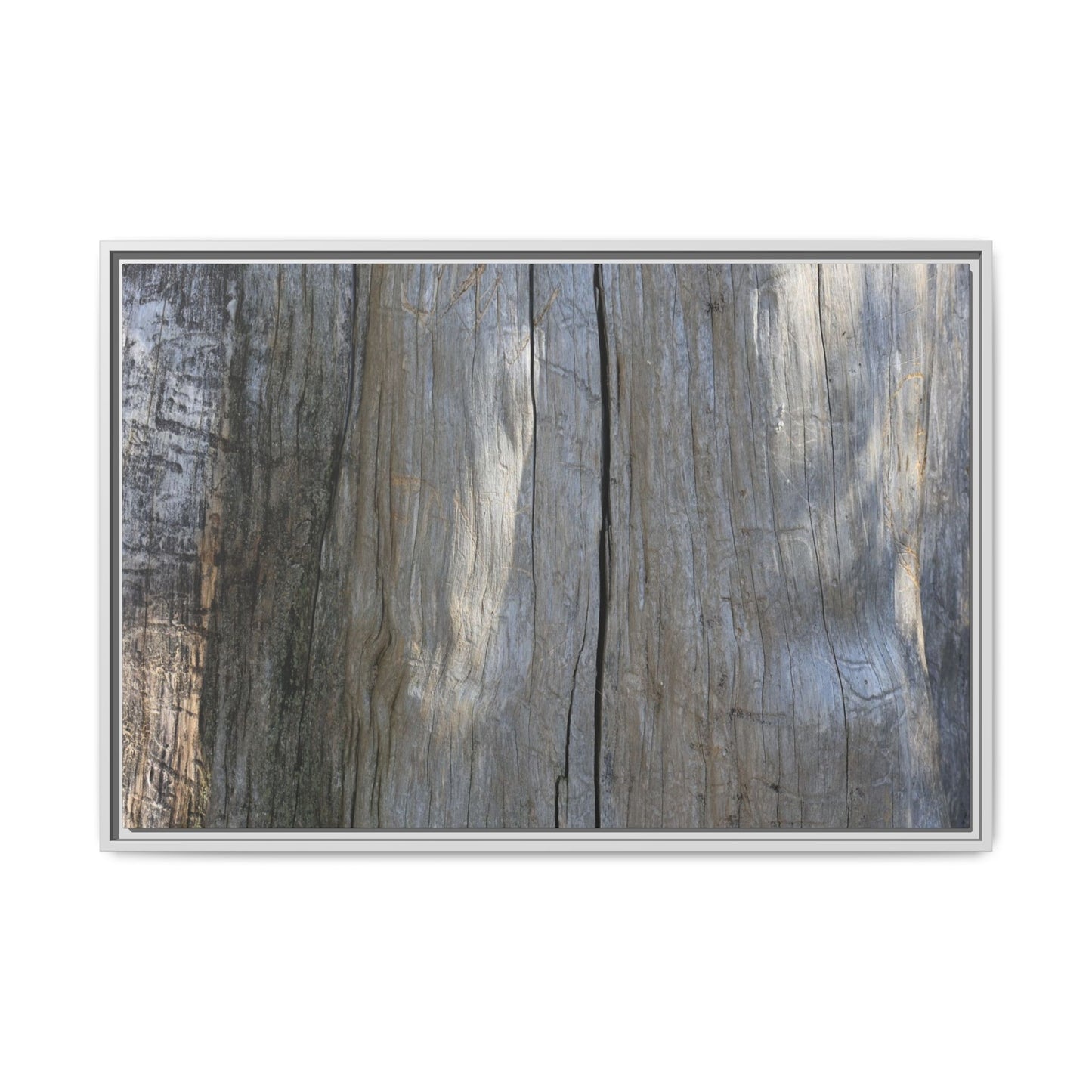 Weathered Wood Surface - Unique Stretched Canvas Wall Art
