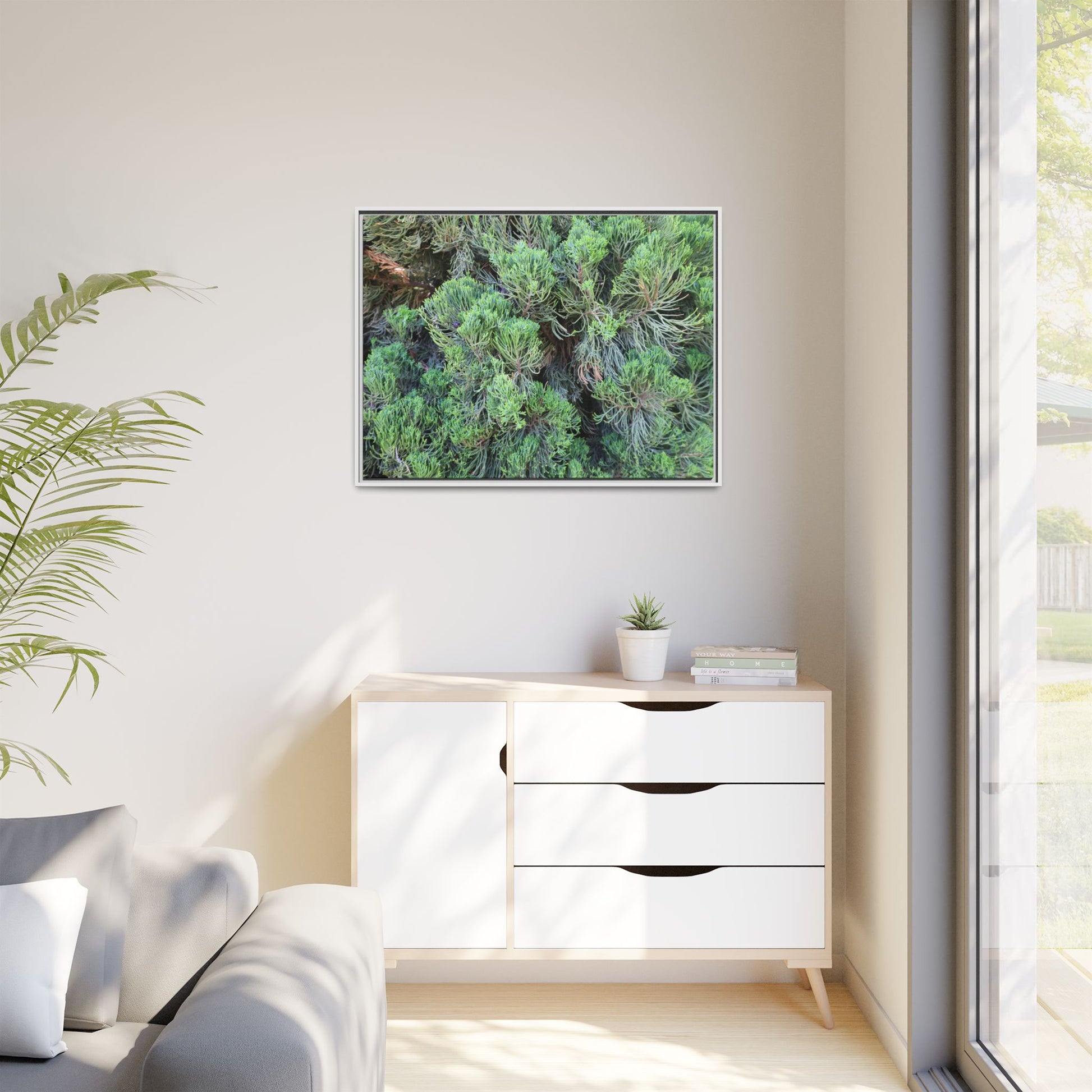 Verdant Whispers - Unique Stretched Canvas Wall Art - Art By Earth