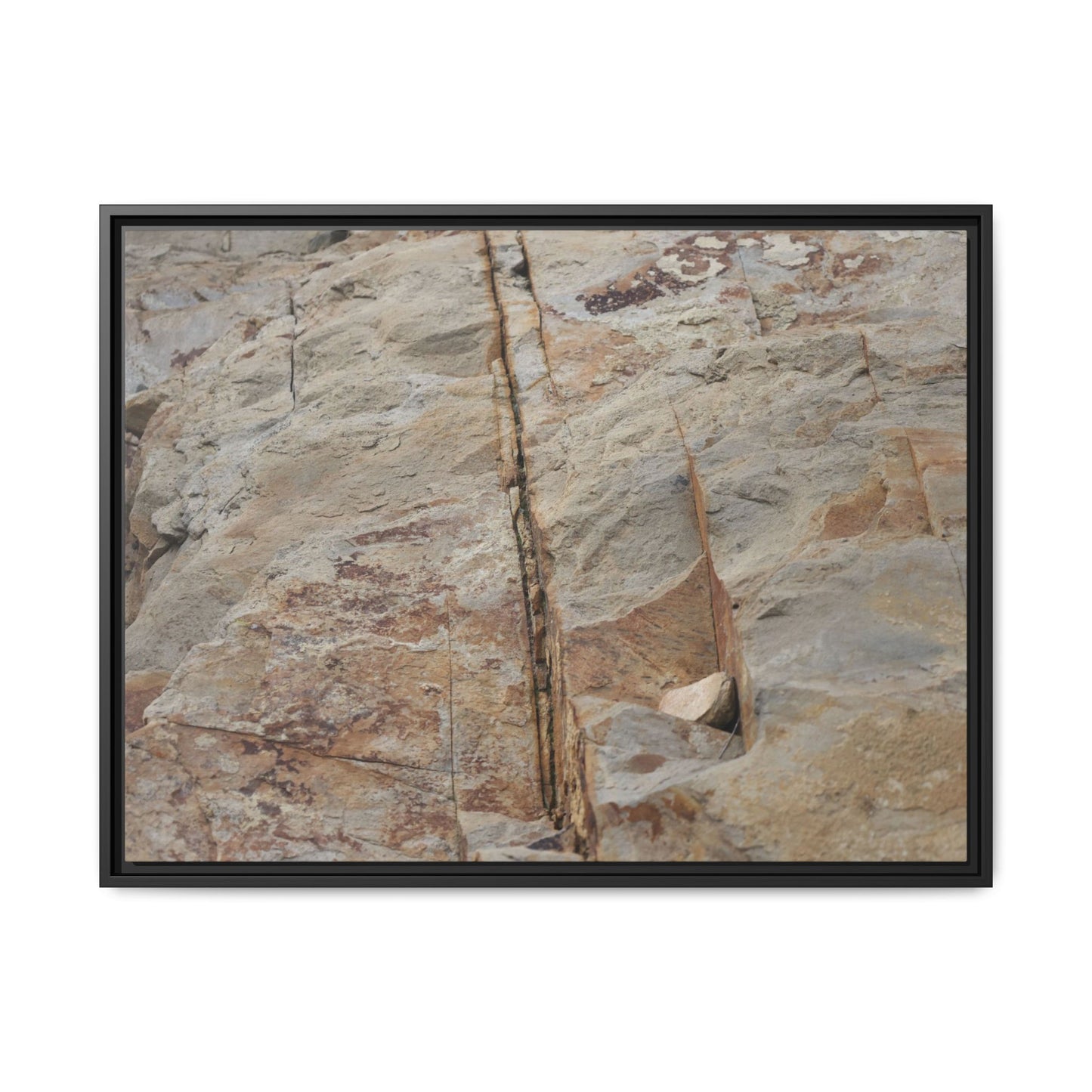 Sedimentary Symphony - Unique Stretched Canvas Wall Art - Art By Earth