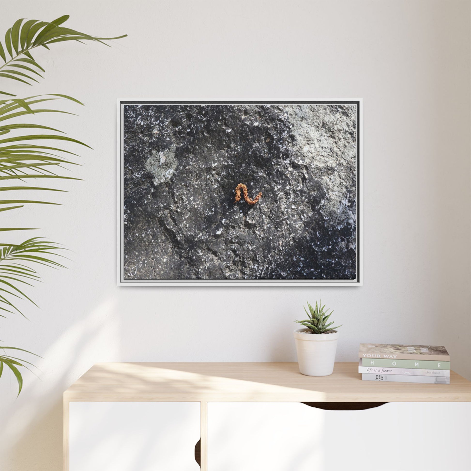 Volcanic Ash and Copper - Unique Stretched Canvas Wall Art - Art By Earth