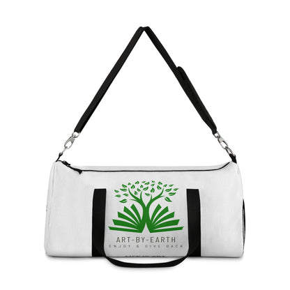 White - ART BY EARTH DUFFEL BAG