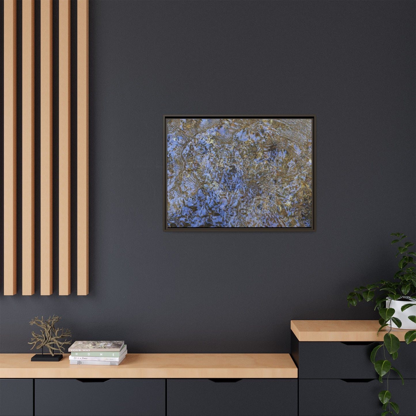 Aquatic Reflections - Unique Stretched Canvas Wall Art - Art By Earth