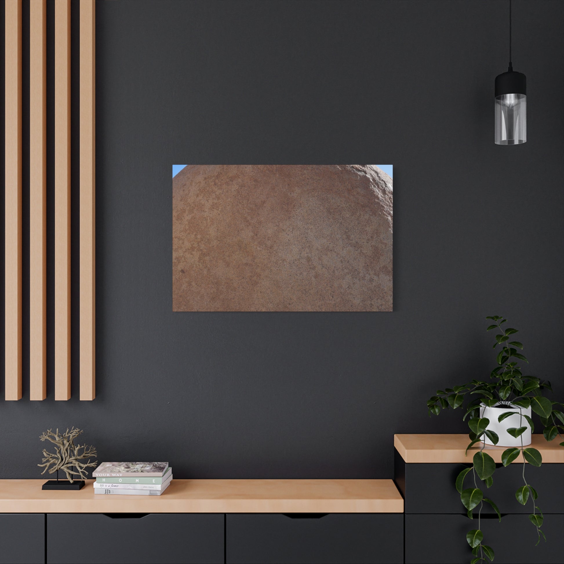 Stone Sphere of Silence - Unique Frameless Canvas Wall Art - Art By Earth