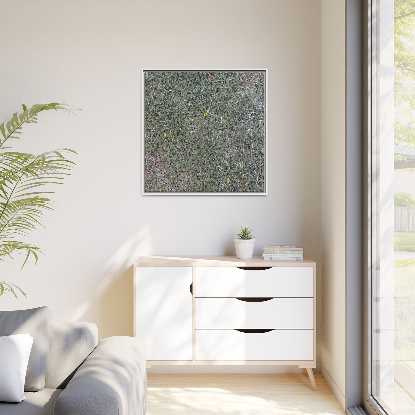 Grassy Texture - Unique Stretched Canvas Wall Art - Art By Earth