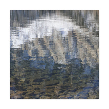 Ripples of Reflection - Unique Frameless Canvas Wall Art