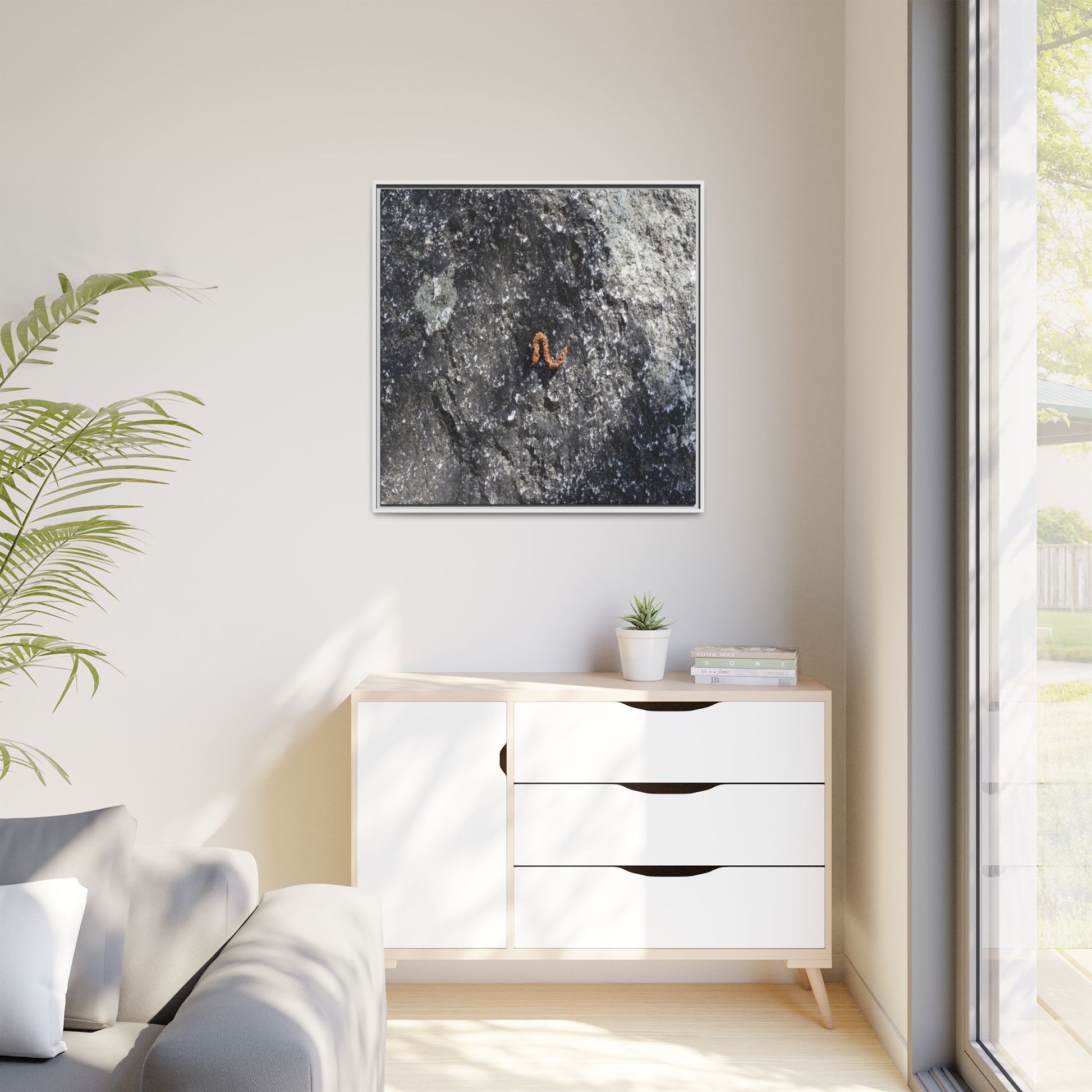 Volcanic Ash and Copper - Unique Stretched Canvas Wall Art - Art By Earth