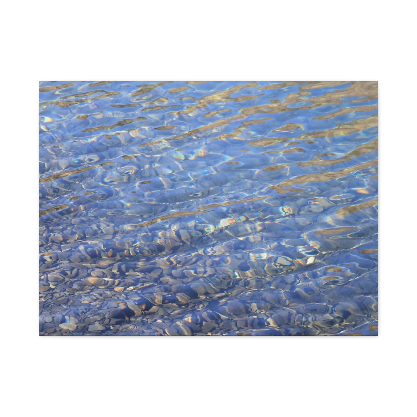 Ripples of Azure - Unique Frameless Canvas Wall Art