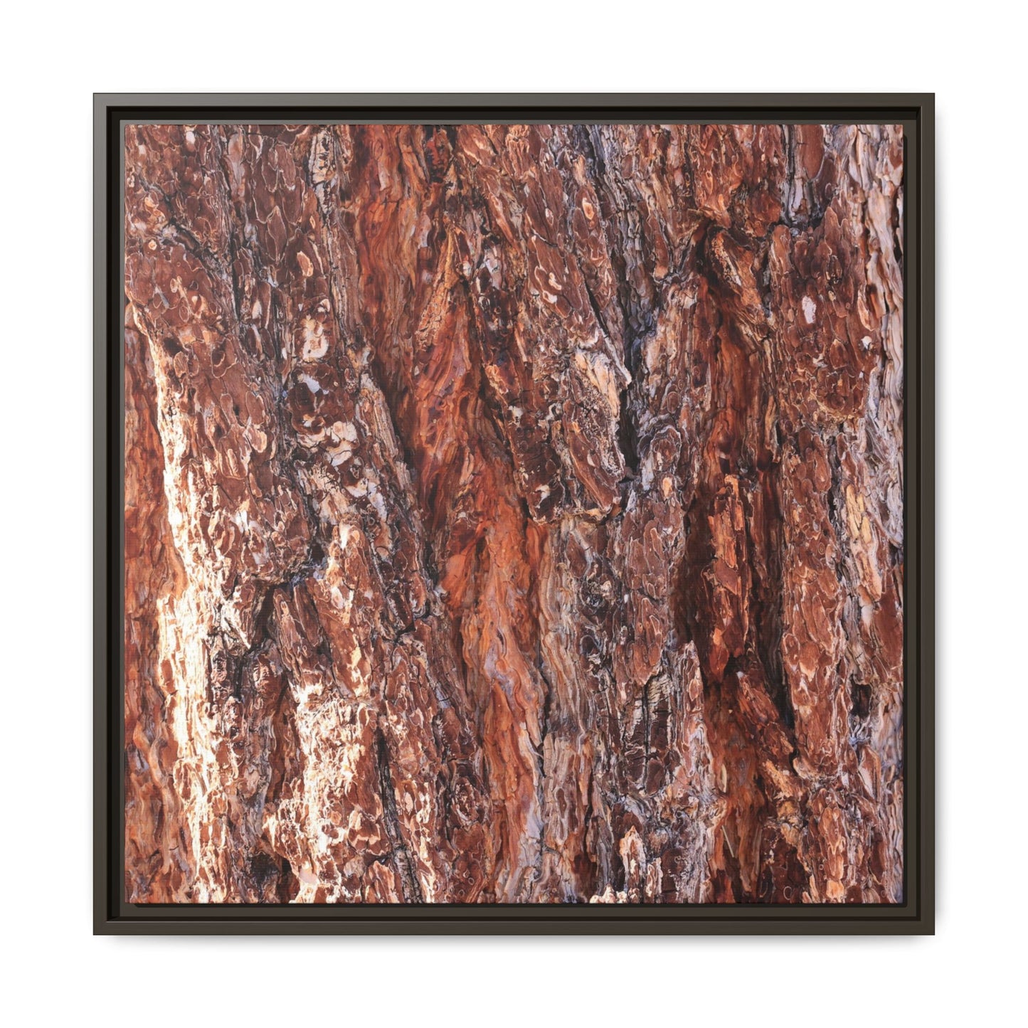 Wooden Mosaic - Unique Stretched Canvas Wall Art