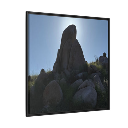 Boulder Silhouette - Unique Stretched Canvas Wall Art - Art By Earth