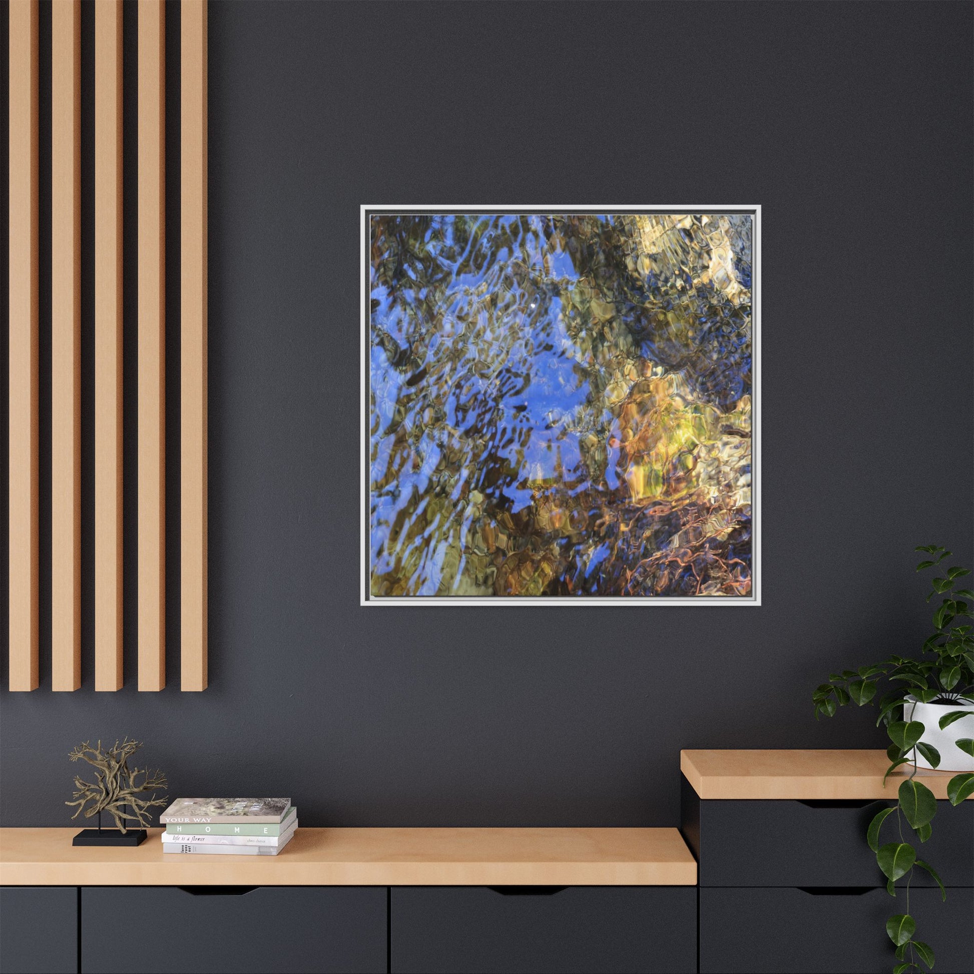 Watery Kaleidoscope - Unique Stretched Canvas Wall Art - Art By Earth