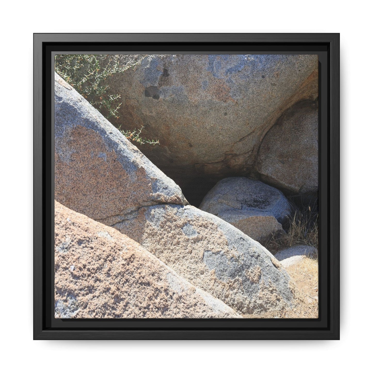 Boulder Shelter - Unique Stretched Canvas Wall Art